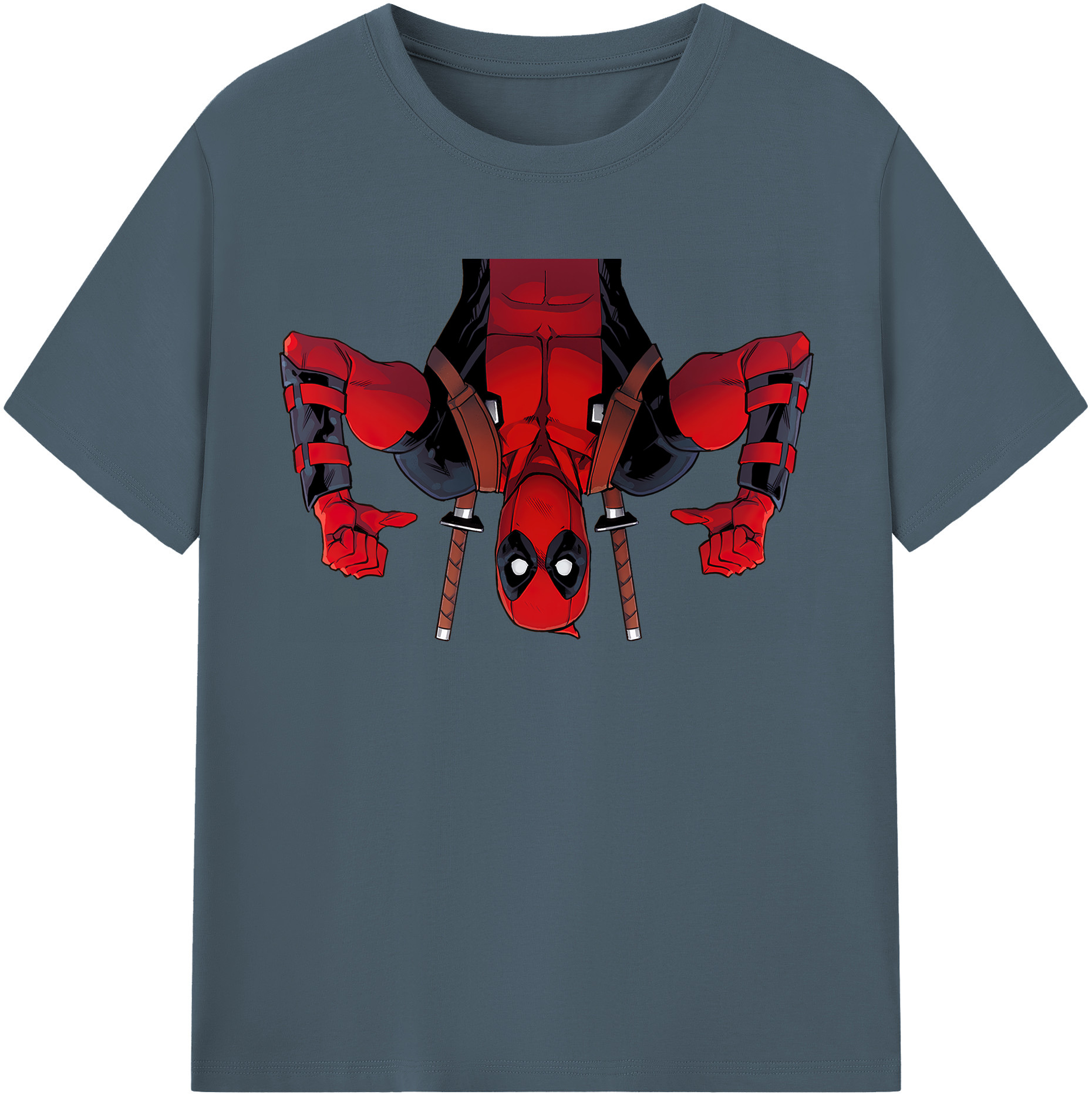 （画像用） Deadpool デッドプール 綿100％半袖Tシャツ（フロントプリント）